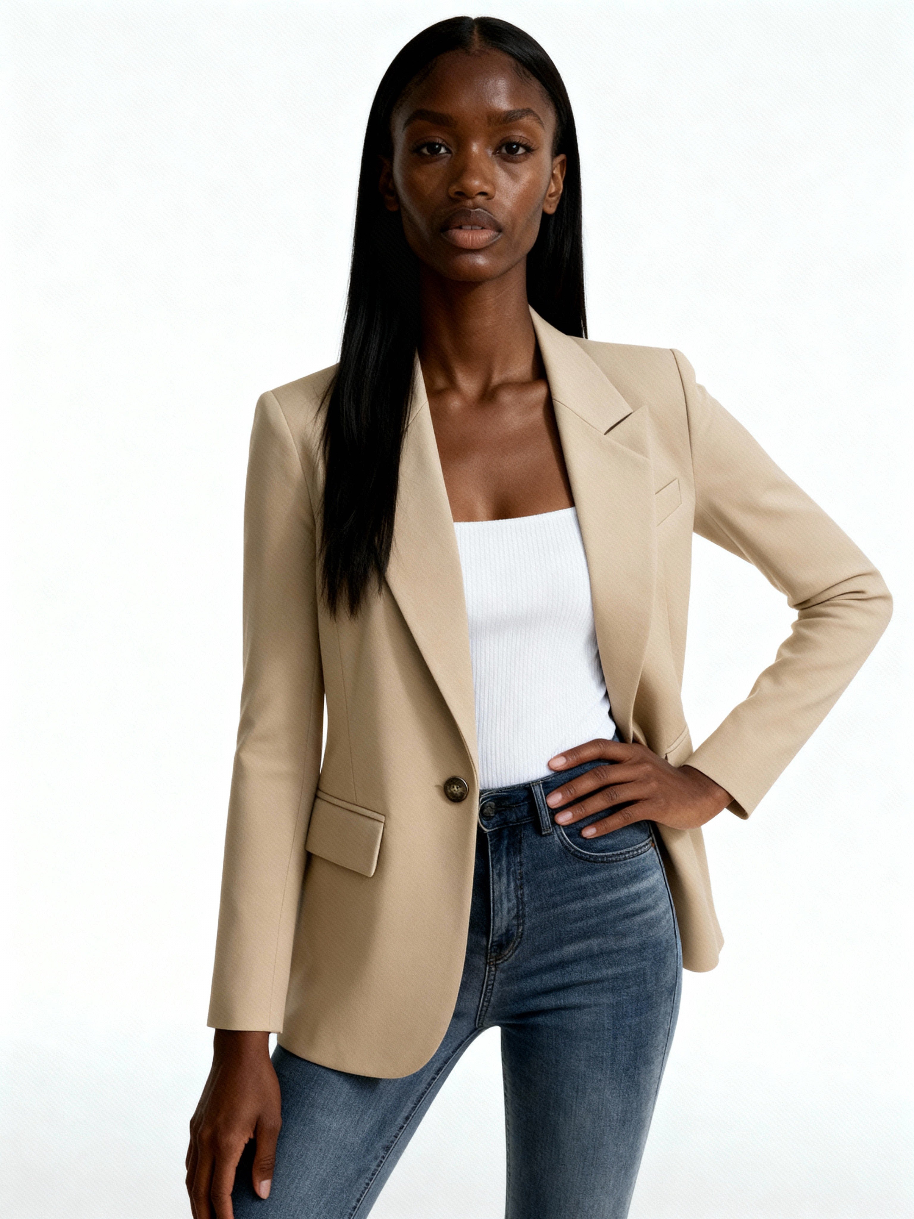 Camille | Blazer clásico con solapas y cierre de botón