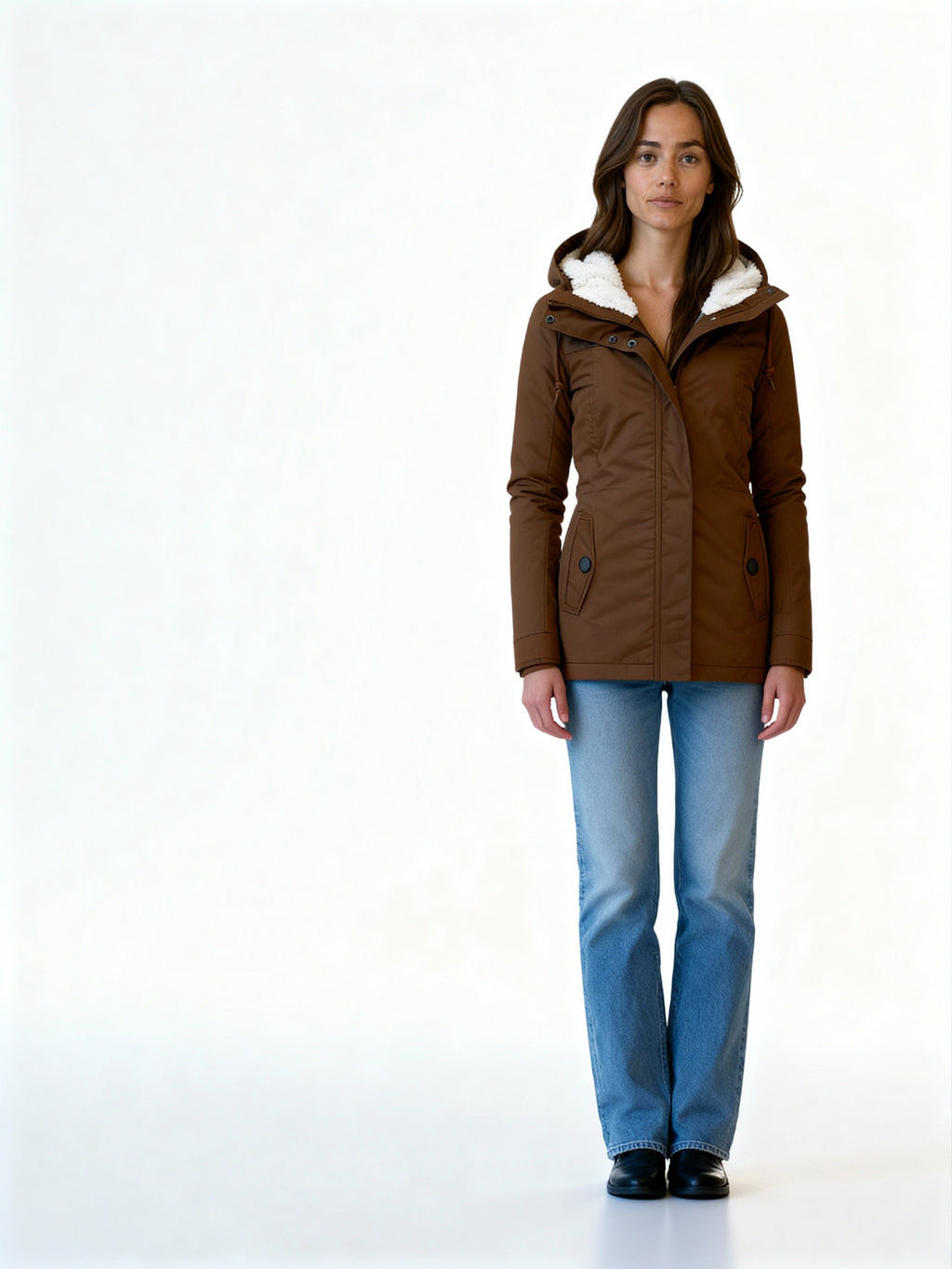 Nora | Parka con forro de borreguito