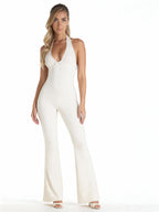 Maelis | Mono halter con escote profundo y espalda descubierta