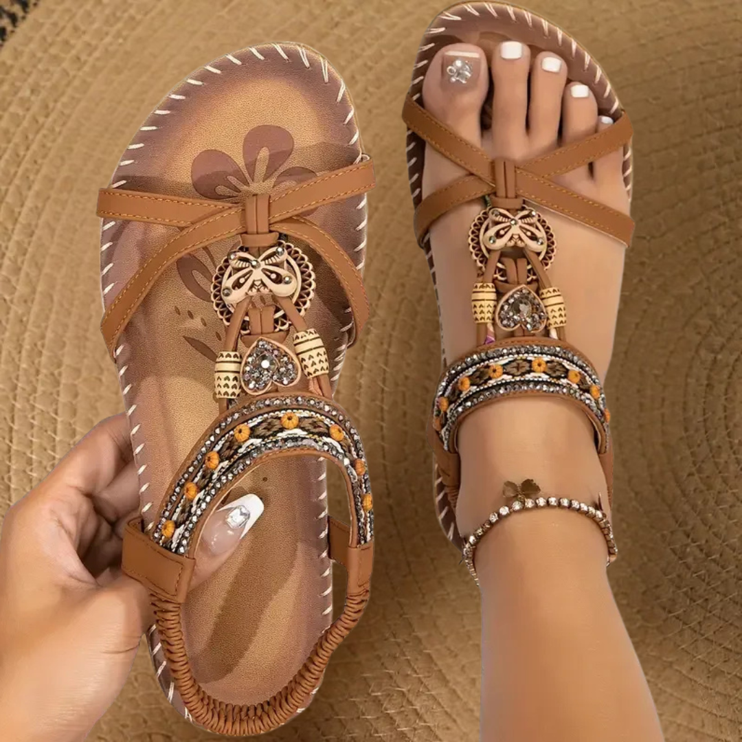 Sandalias Bali Étnica | Con abalorios y suela cómoda