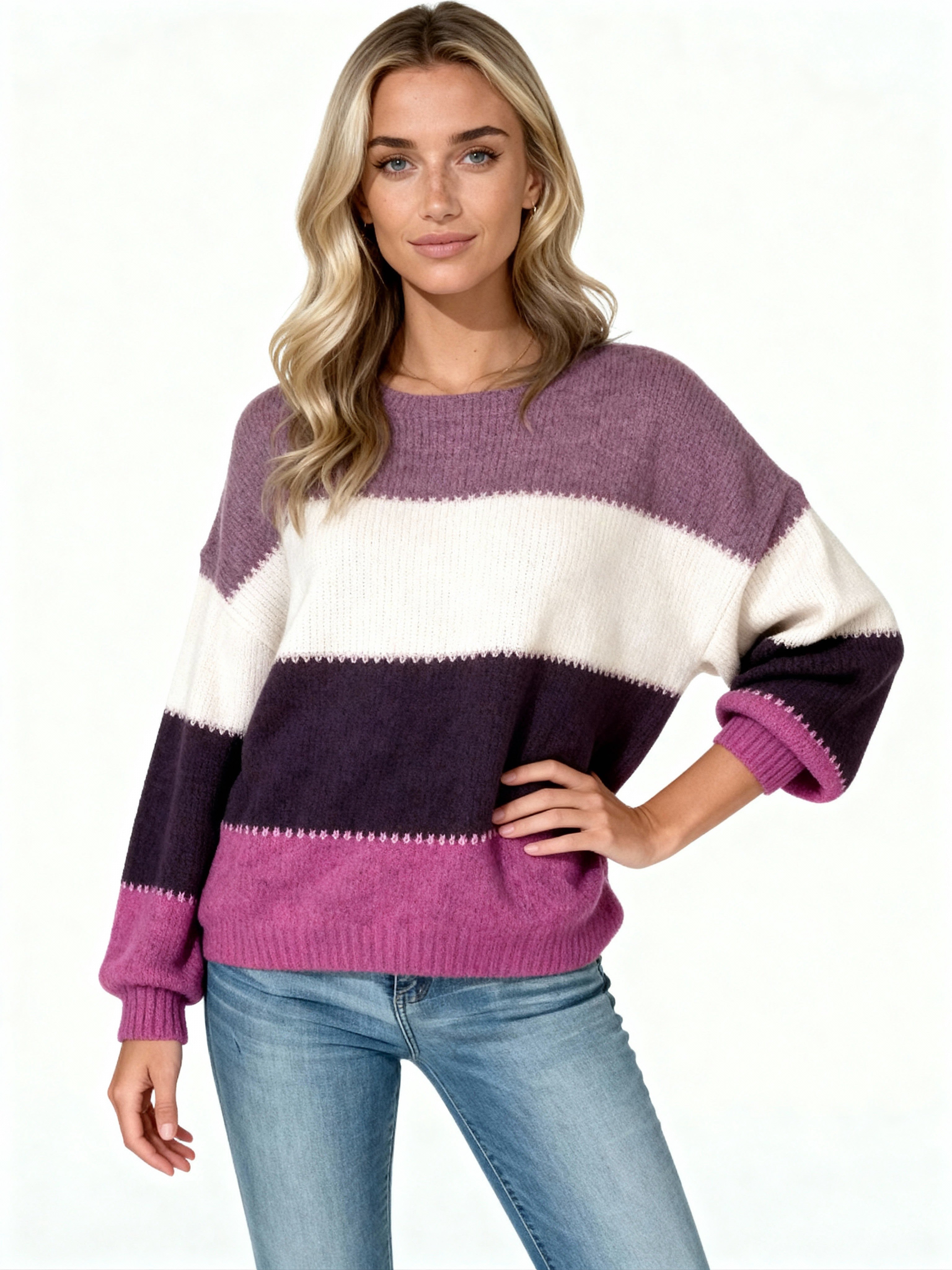 Jersey Nuuk Waves | Rayas amplias y textura suave