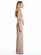 Claudine | Mono largo sin mangas con cinturón