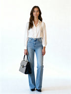 Maribel | Camisa satinada de manga larga