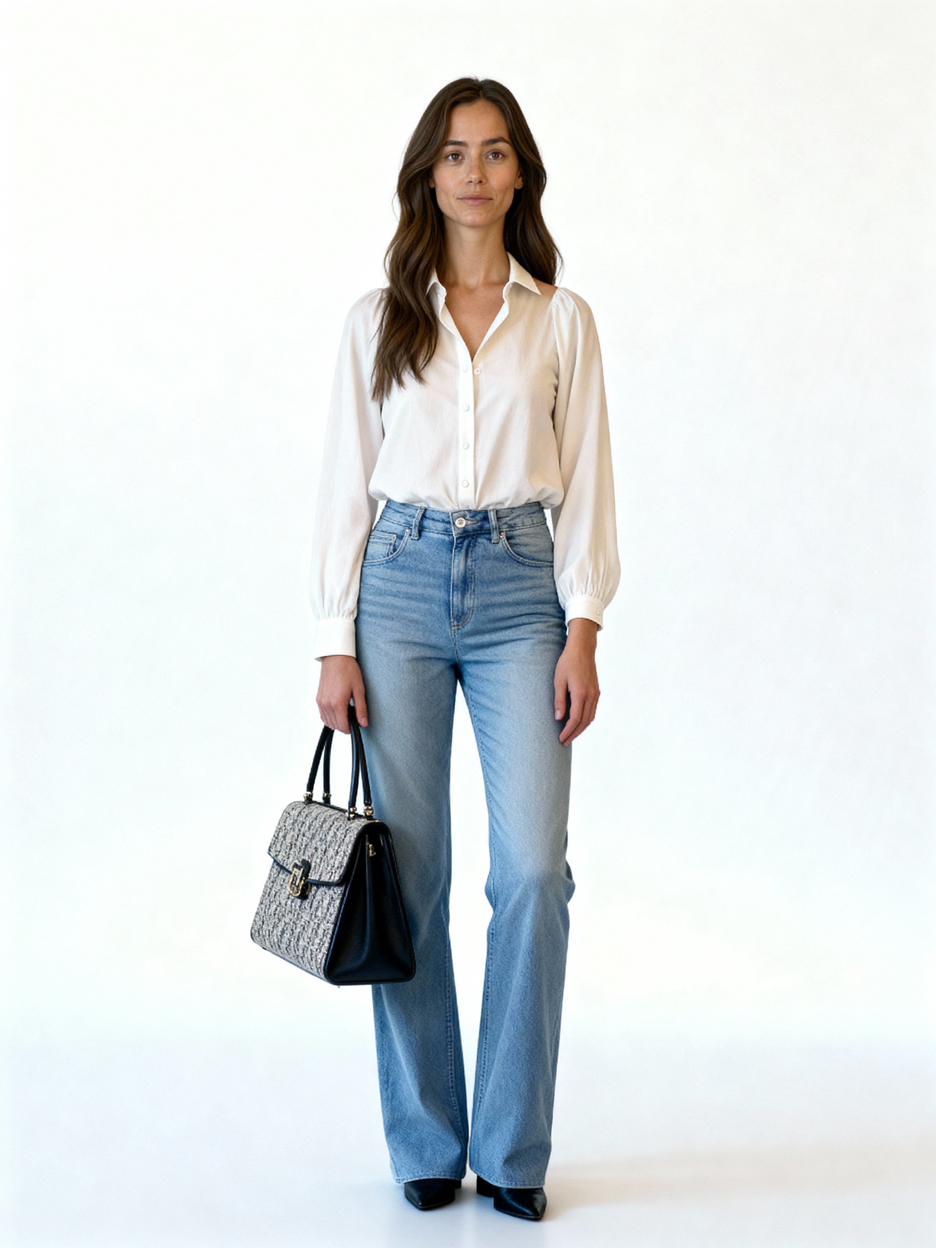 Maribel | Camisa satinada de manga larga