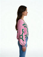 Arlet | Cárdigan geométrico de punto suave