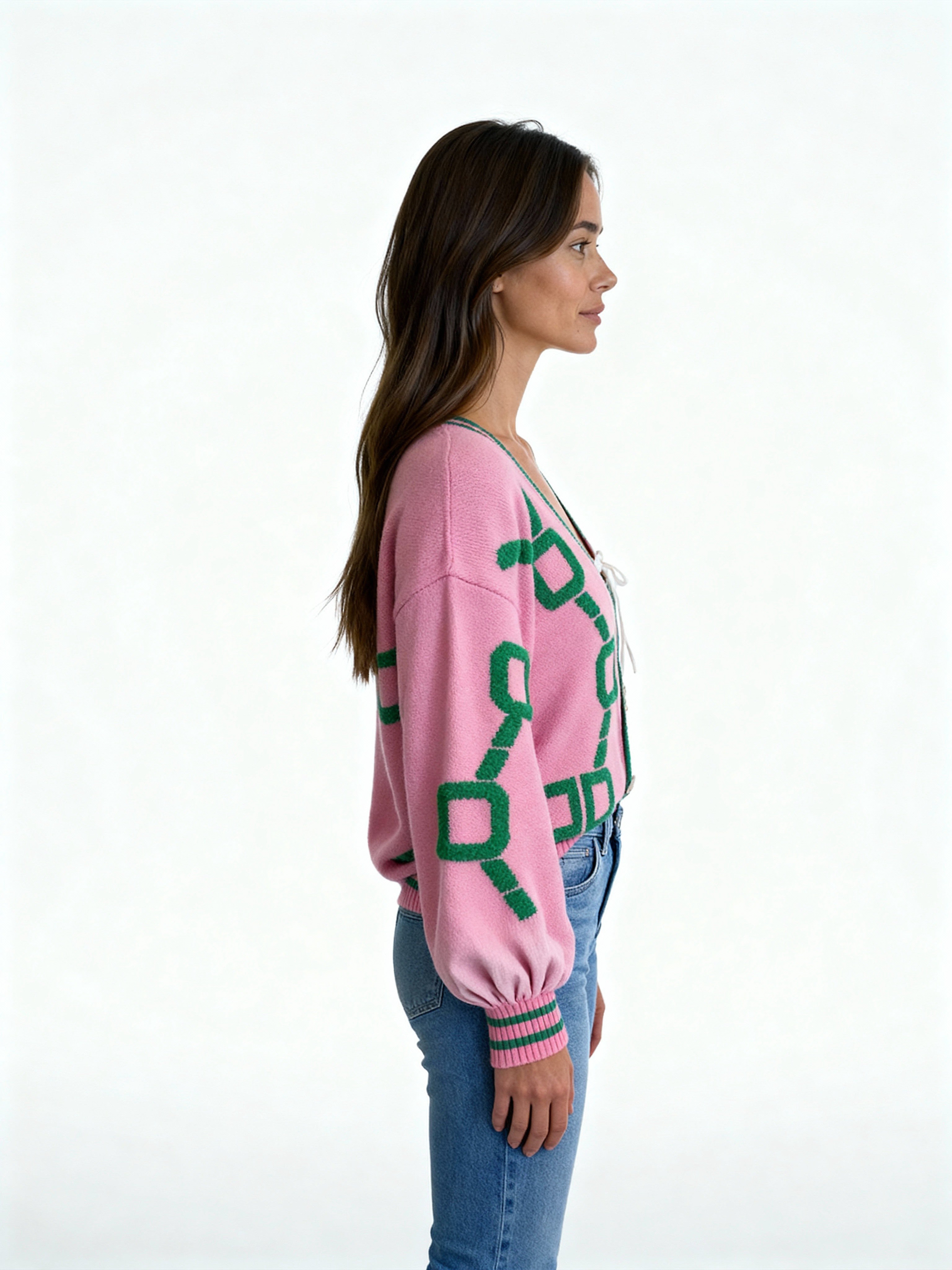 Arlet | Cárdigan geométrico de punto suave