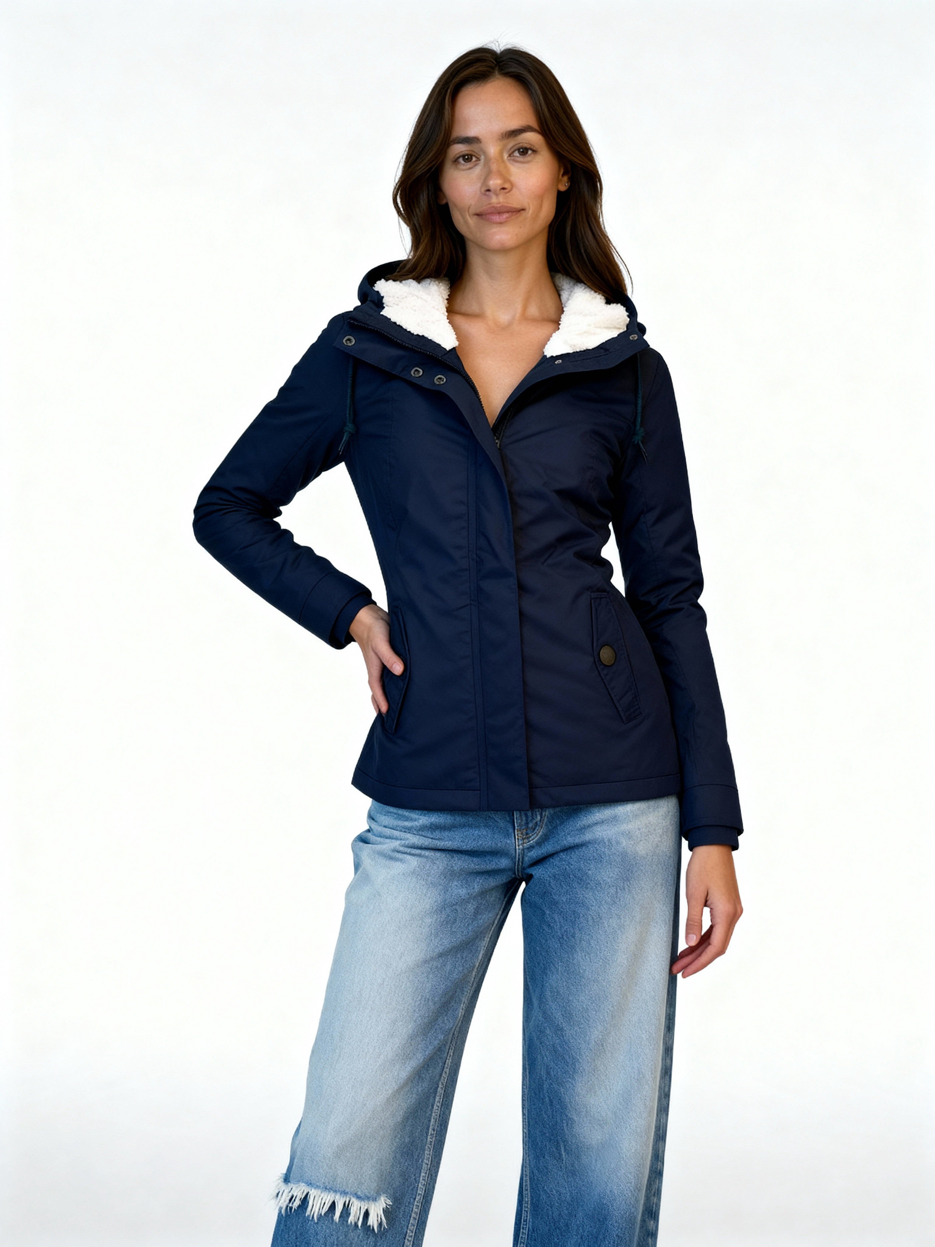 Nora | Parka con forro de borreguito