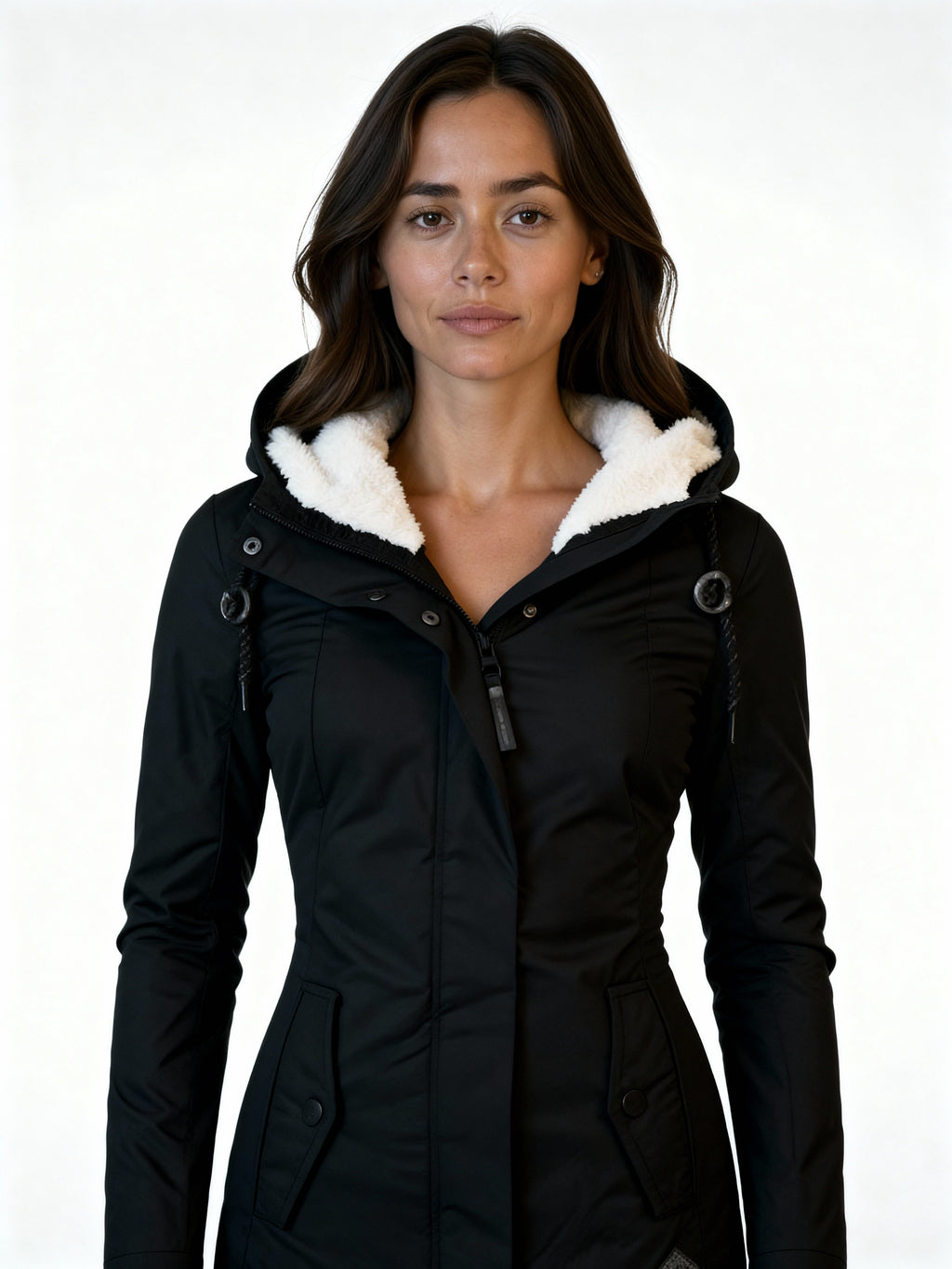 Nora | Parka con forro de borreguito