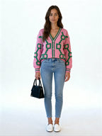 Arlet | Cárdigan geométrico de punto suave