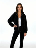 Nara | Chaqueta de pana con capucha y cremallera