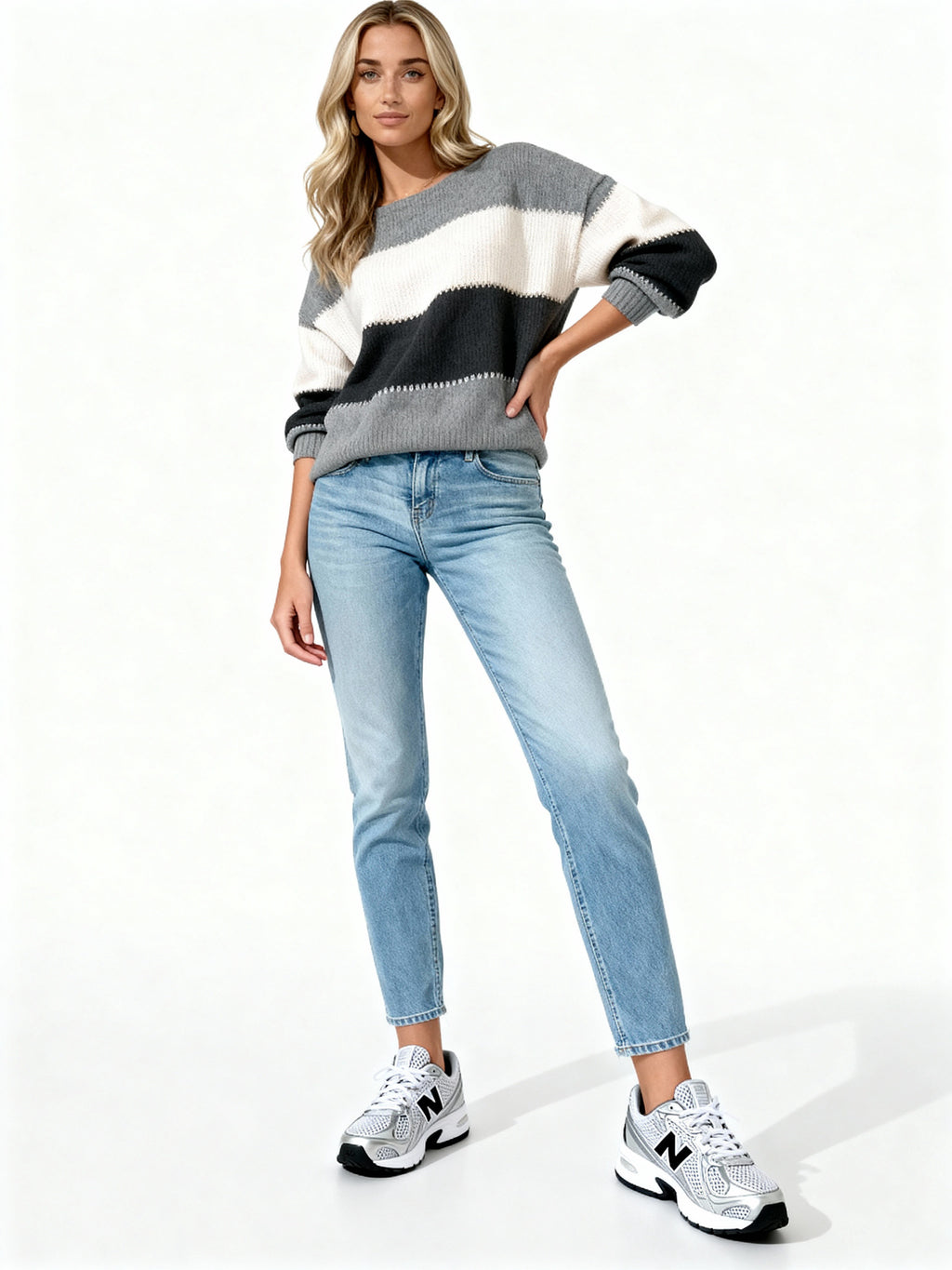 Jersey Nuuk Waves | Rayas amplias y textura suave