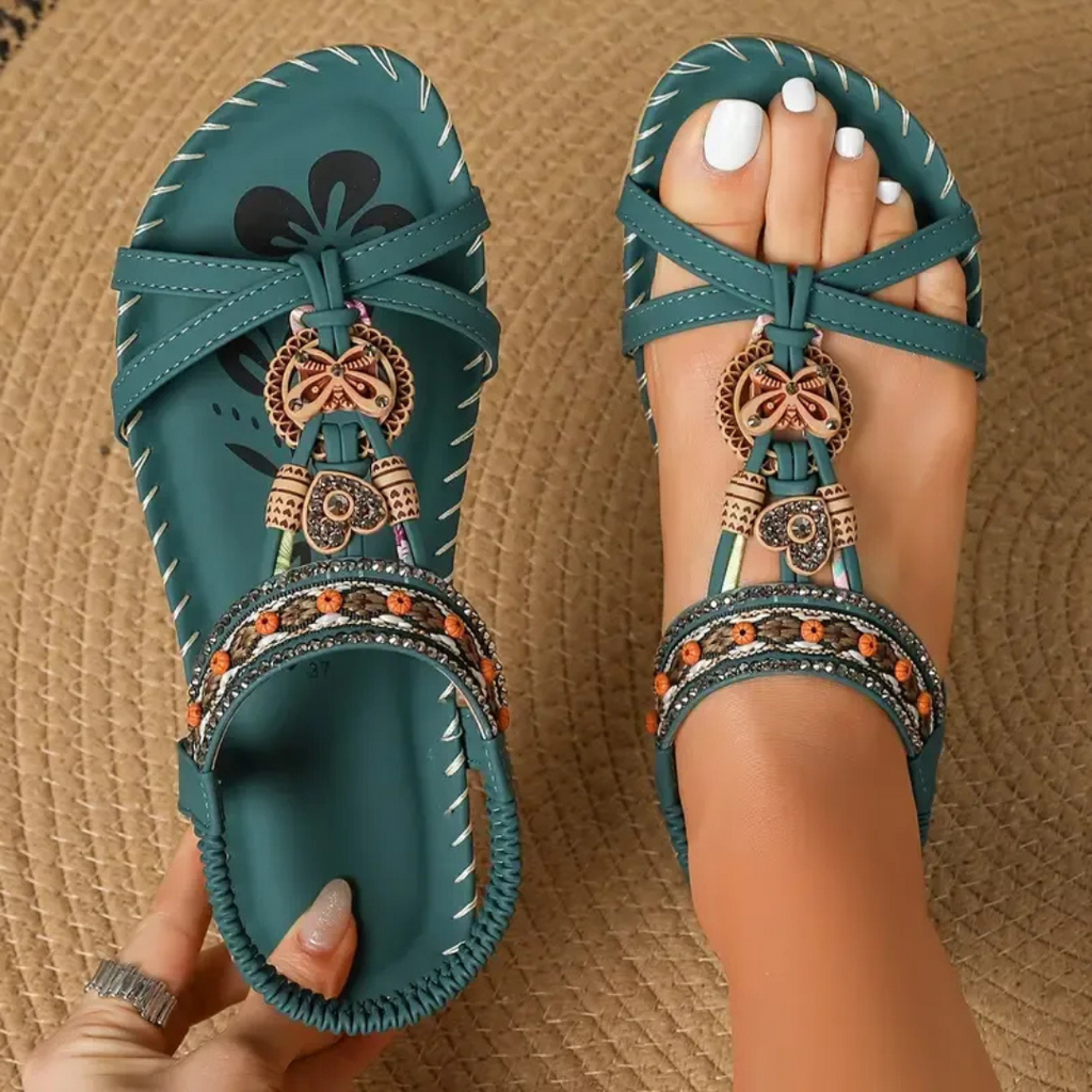 Sandalias Bali Étnica | Con abalorios y suela cómoda