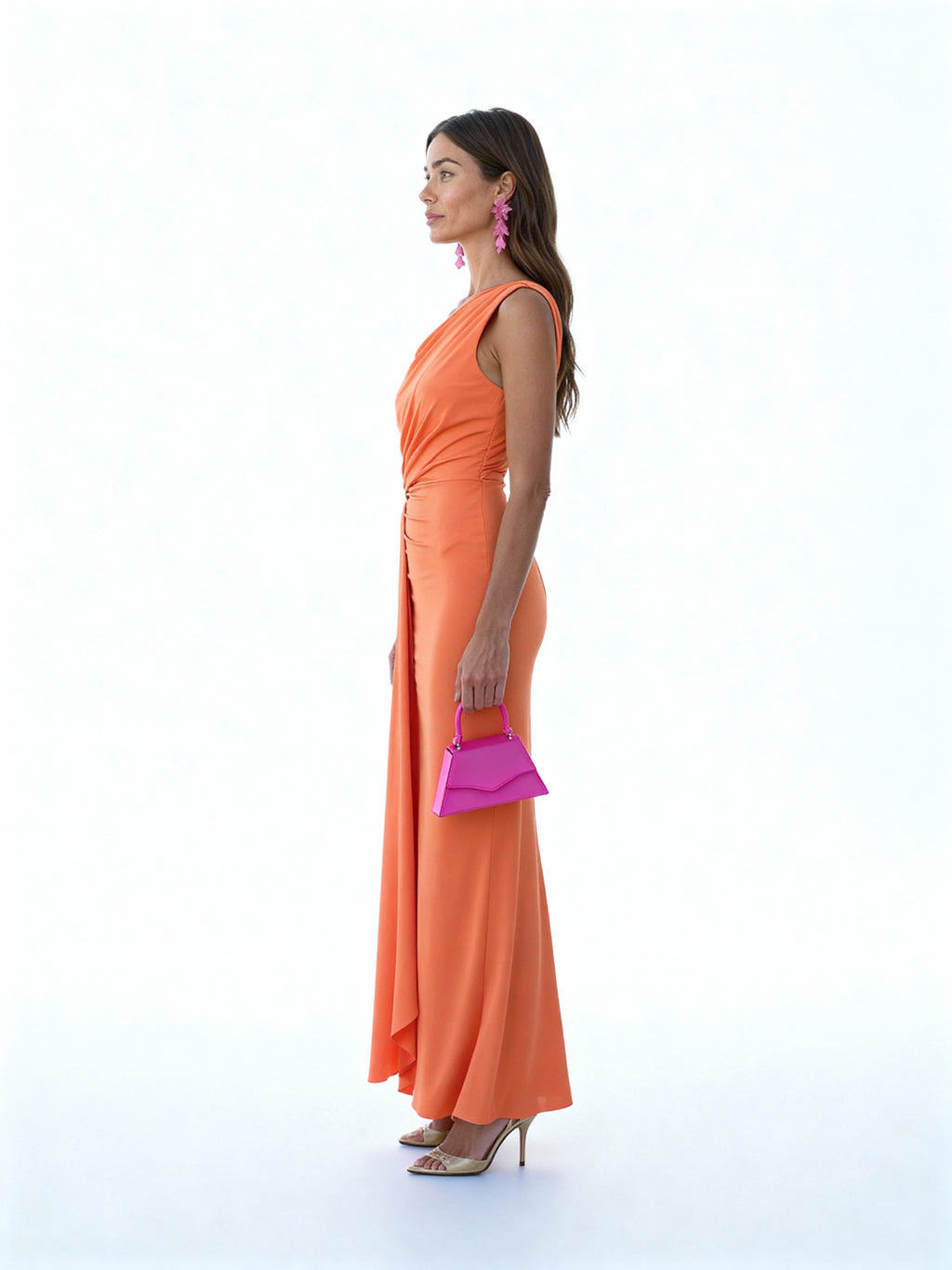 Amina | Vestido largo asimétrico de un hombro