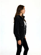 Nara | Chaqueta de pana con capucha y cremallera