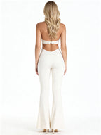 Maelis | Mono halter con escote profundo y espalda descubierta