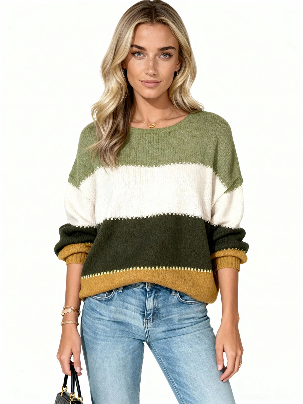 Jersey Nuuk Waves | Rayas amplias y textura suave