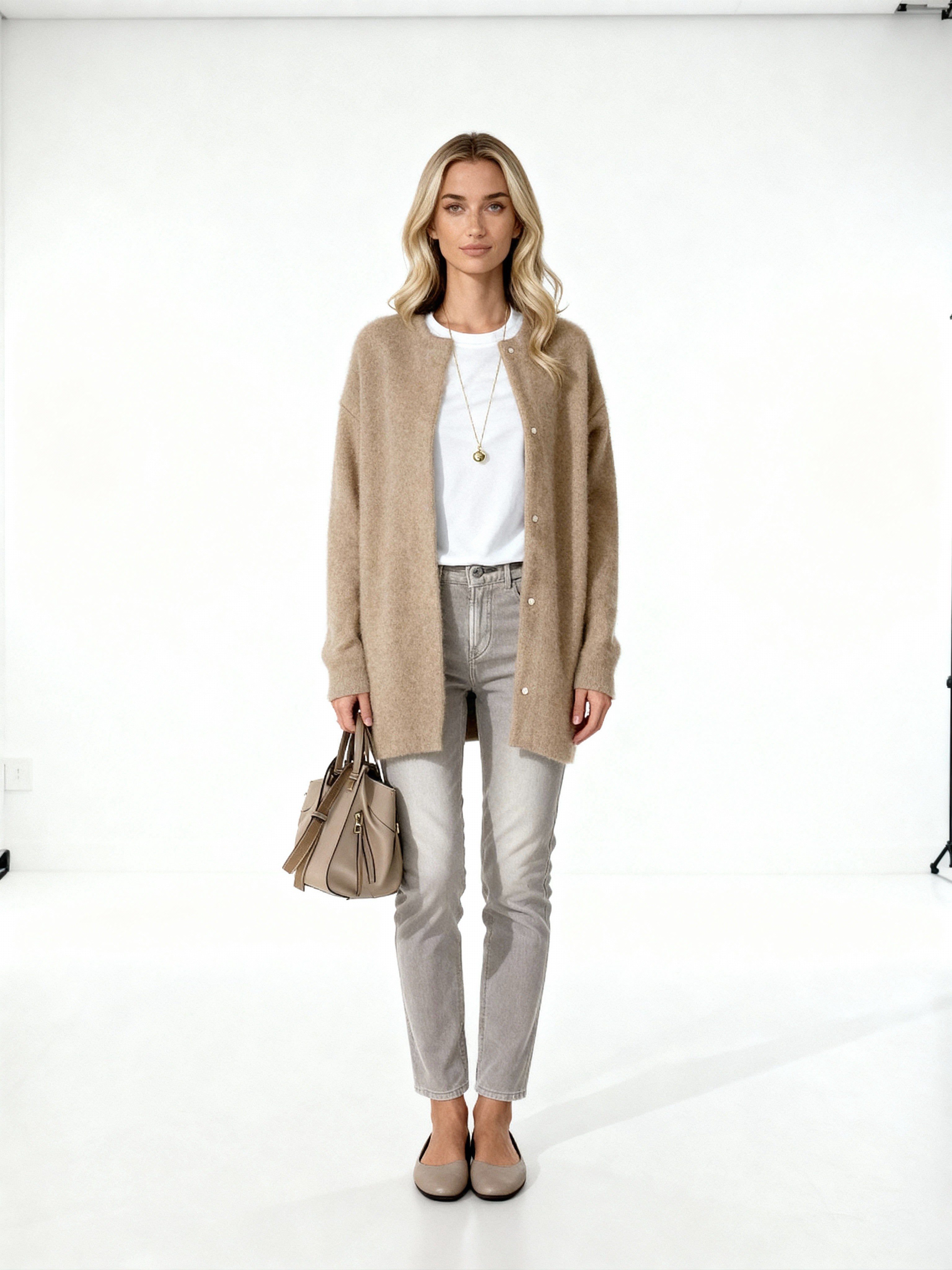 Alayna | Cárdigan de punto suave oversize con botones