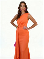 Amina | Vestido largo asimétrico de un hombro