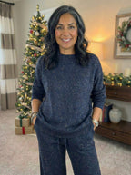 CONJUNTO SHERRY | SET COZY DE PUNTO CON EFECTO BRILLANTE