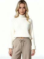 Conjunto Nube Knit | Jersey canalé oversize y pantalón fluido