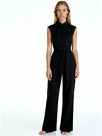 Claudine | Mono largo sin mangas con cinturón