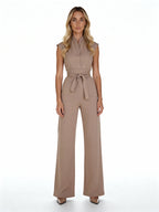 Claudine | Mono largo sin mangas con cinturón