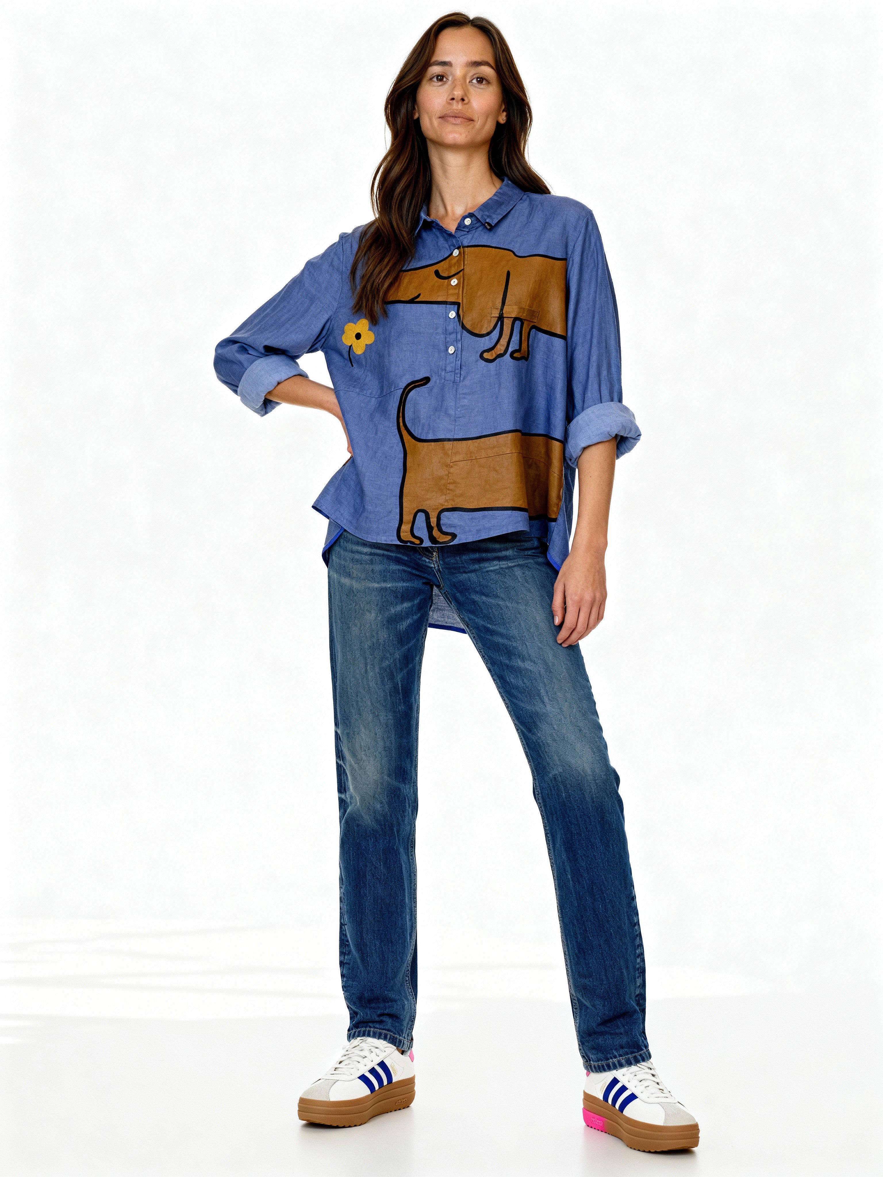 Camisa Dach | Estilo artístico con estampado ilustrado