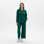 Conjunto Soft Rib | Camisa de punto y pantalón ancho