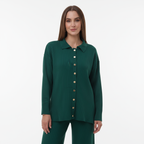 Conjunto Soft Rib | Camisa de punto y pantalón ancho